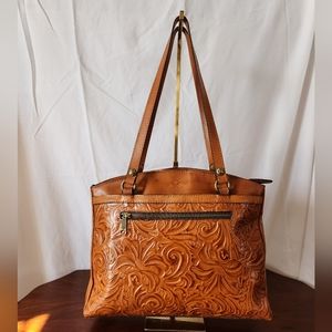 Patricia Nash tooled leather tote